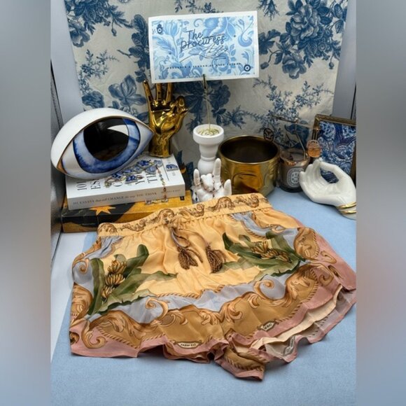 🆕 FARM Rio 🧿 NWOT Multicolor Banana Royalty Kaleidoscope Shorts, Sz XS - Picture 13 of 16